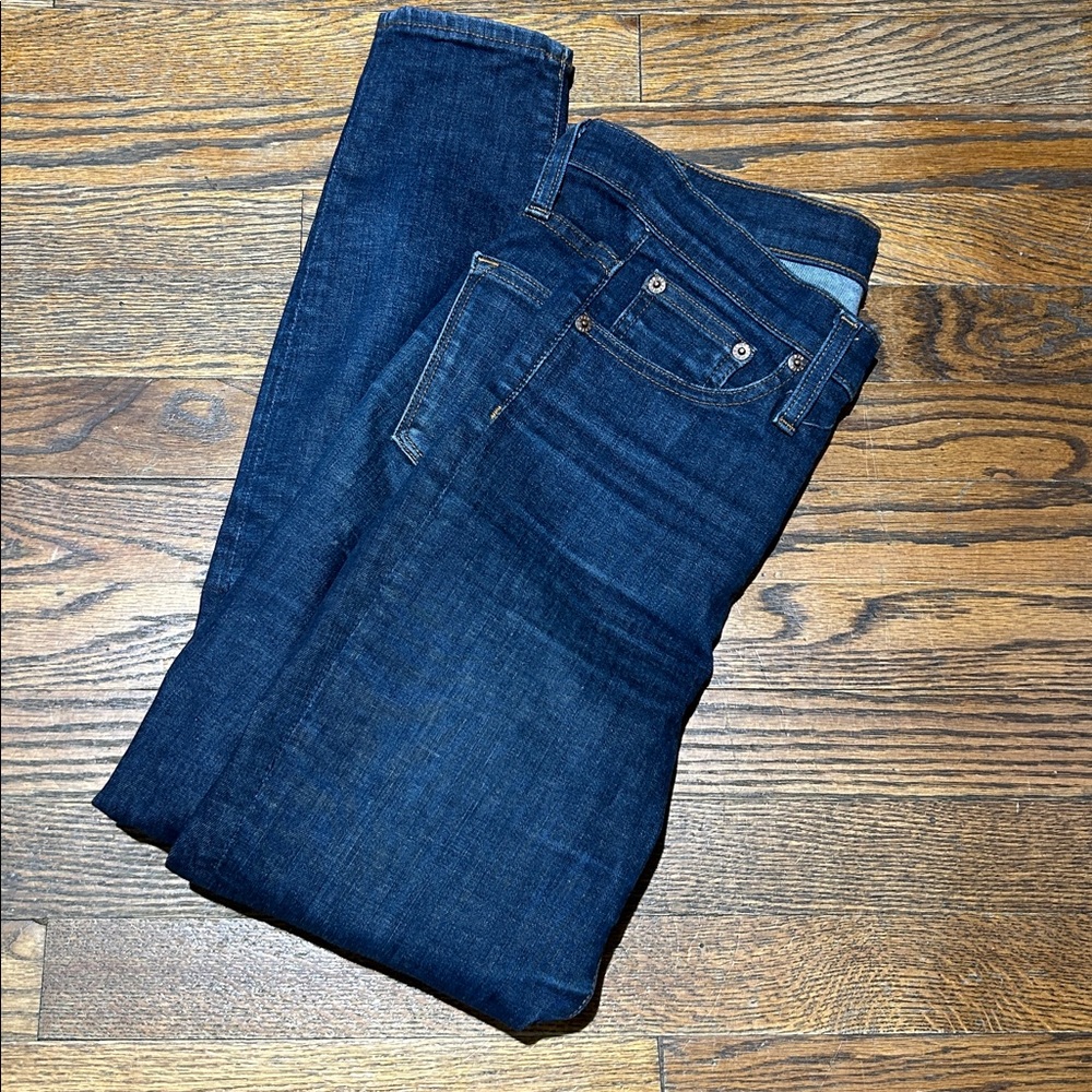 J. Crew Dark Blue Women's Toothpick 9 in highrise  Jeans
